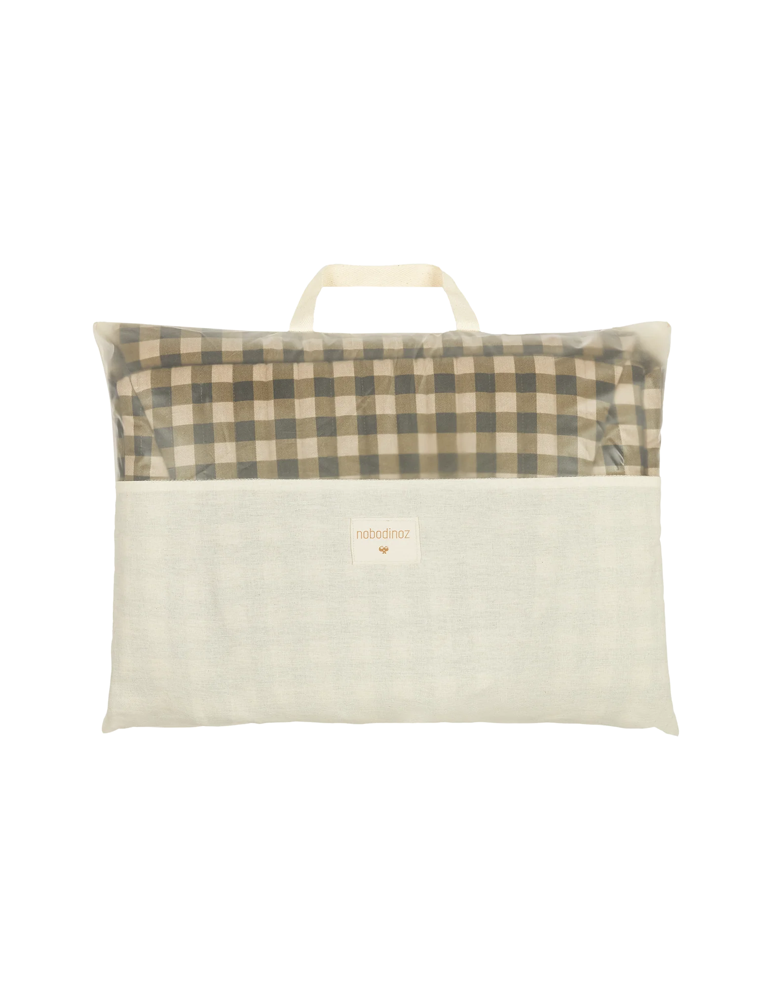 * Nobodinoz Growing Green Baby Bouncer Hoes | Green Checks