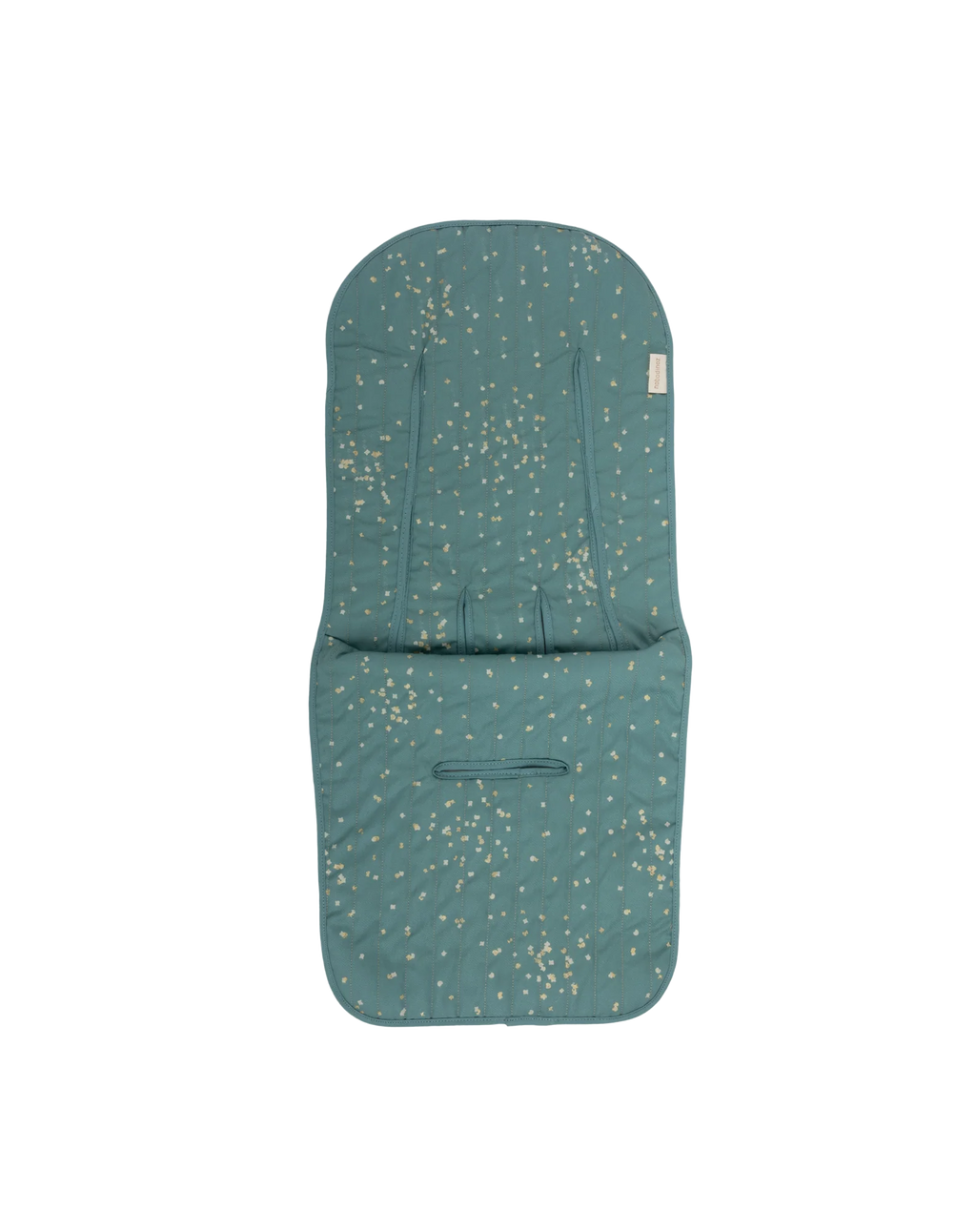 * Nobodinoz Universele Buggy Inleg | Gold Confetti / Magic Green