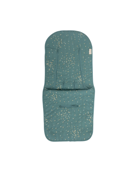 * Nobodinoz Universele Buggy Inleg | Gold Confetti / Magic Green