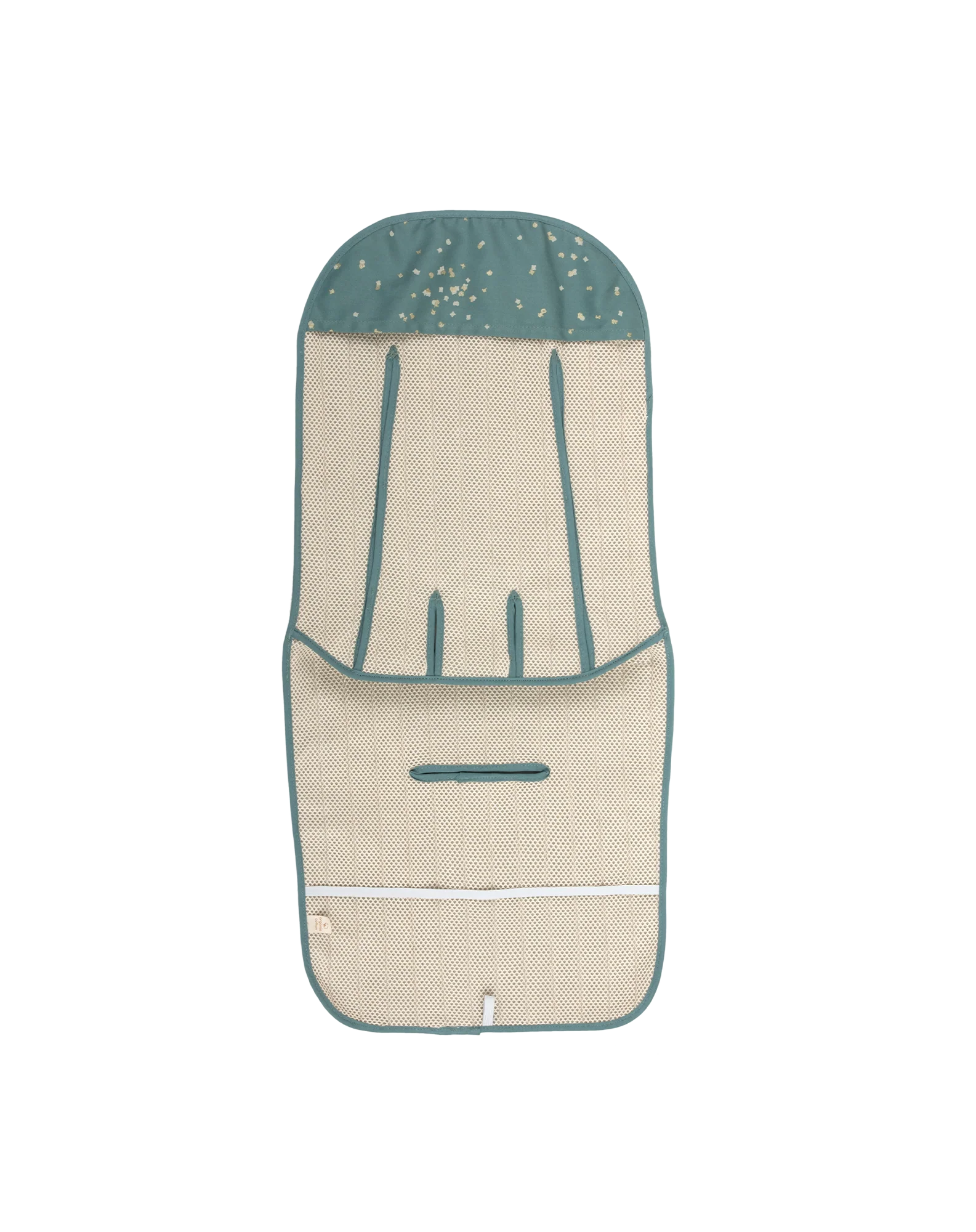 * Nobodinoz Universele Buggy Inleg | Gold Confetti / Magic Green