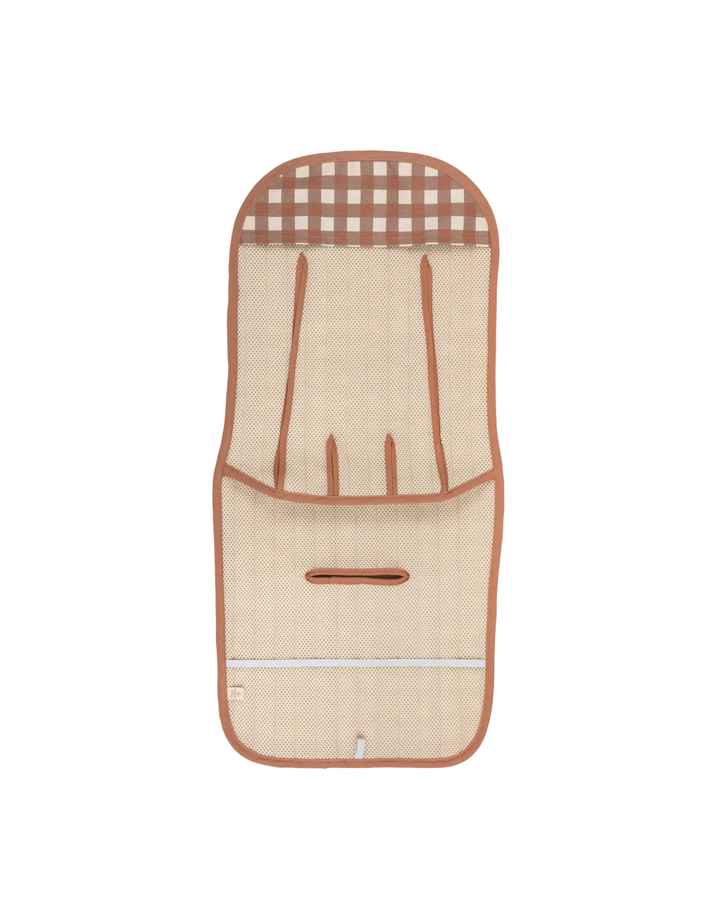 * Nobodinoz Universele Buggy Inleg | Terracotta Checks