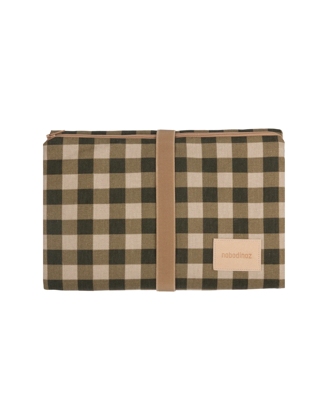 *  Nobodinoz Waterproof Changing Pad 68x50cm | Green Checks