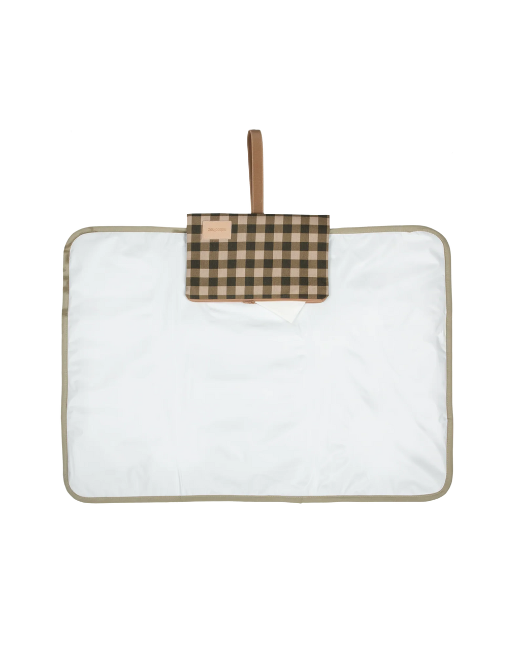 *  Nobodinoz Waterproof Changing Pad 68x50cm | Green Checks