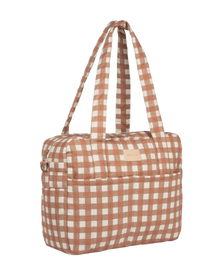 Nobodinoz Hyde Park Waterproof Luiertas | Terracotta Checks *