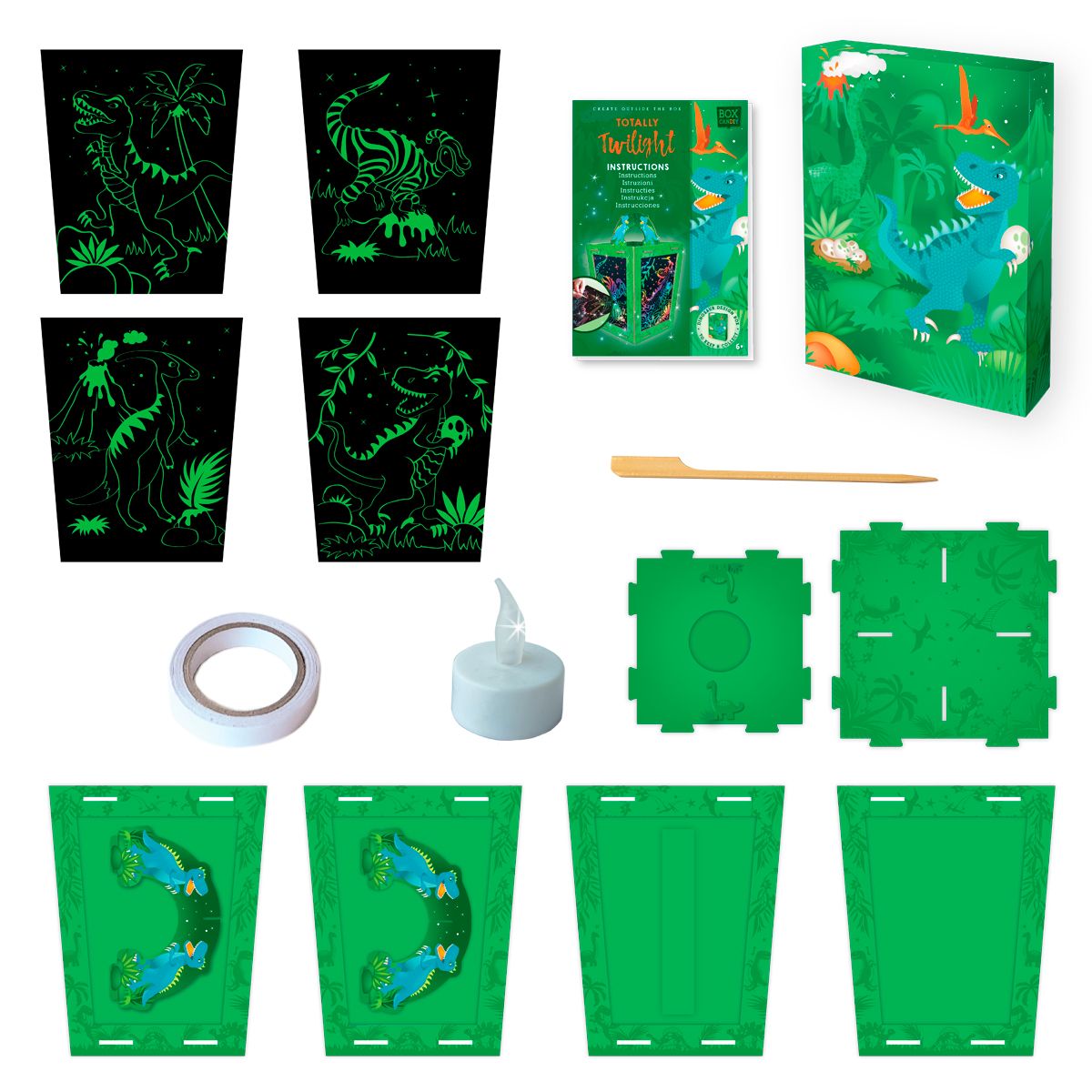 Box Candiy Knutselset | Dinosaurussen Lantaarn