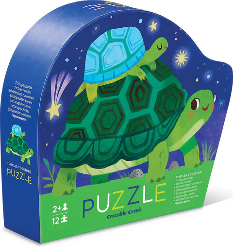 Crocodile Creek puzzel 12 stukken - Turtles Together
