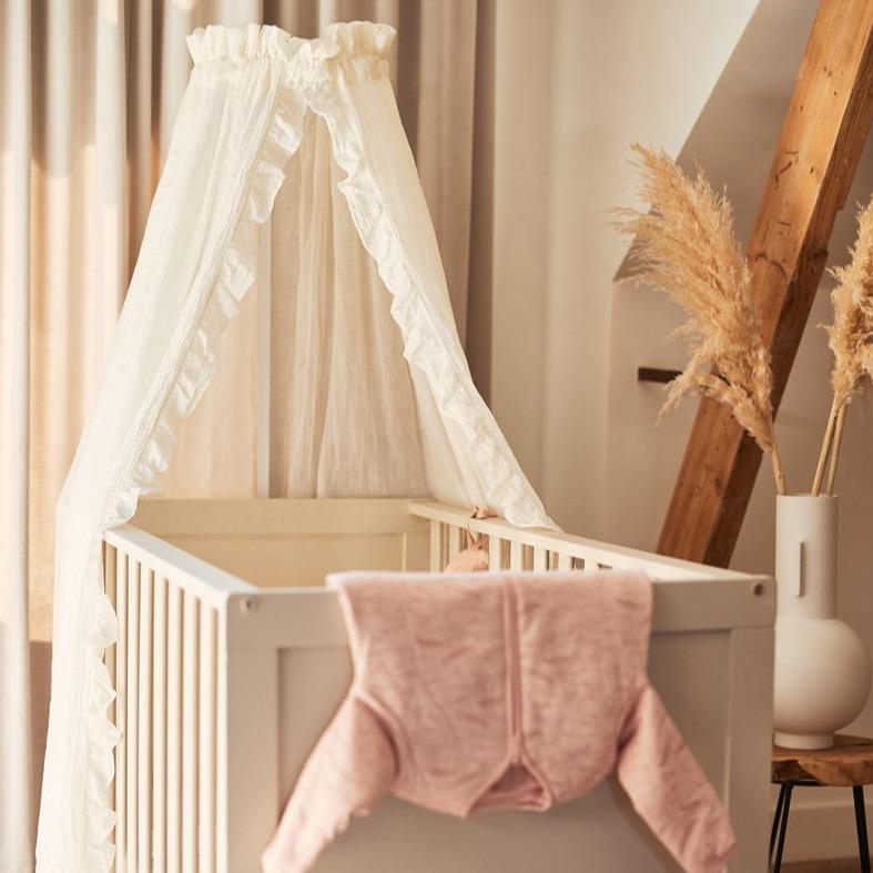 zzz Jollein Sluier 155cm | Ruffle Ivory