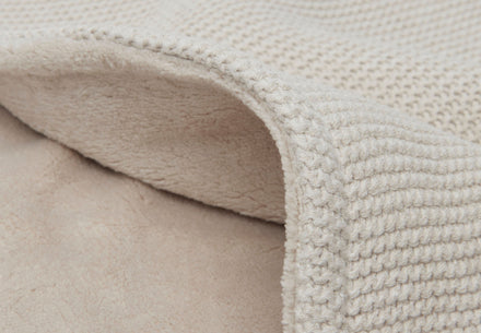 zzz Jollein Deken 100x150cm Basic Knit Nougat *
