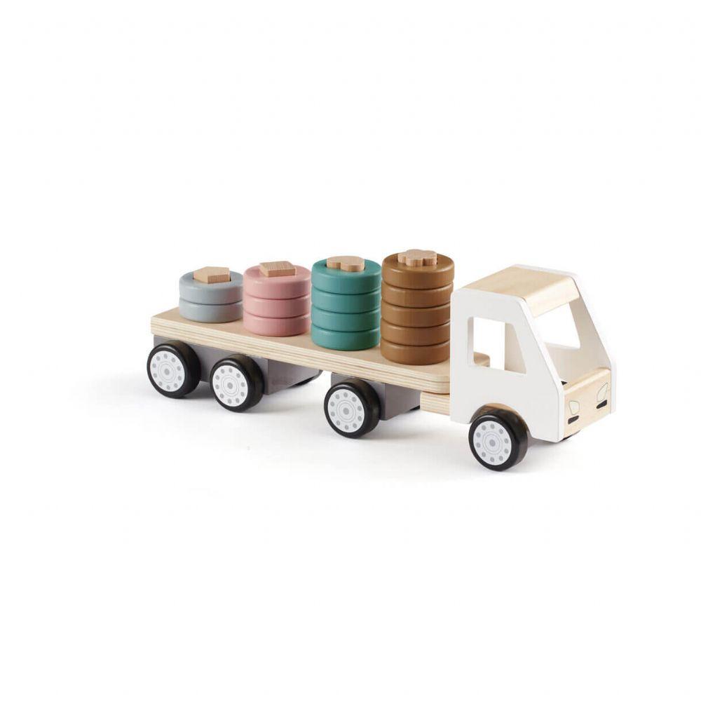 * Kid's concept Houten Vrachtwagen met Ringen Aiden