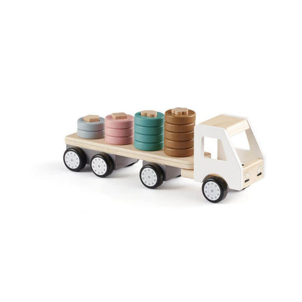 * Kid's concept Houten Vrachtwagen met Ringen Aiden
