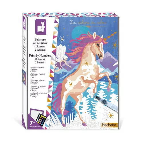 * Janod Knutselset Aquarel Schilderen Op Nummer | Unicorns