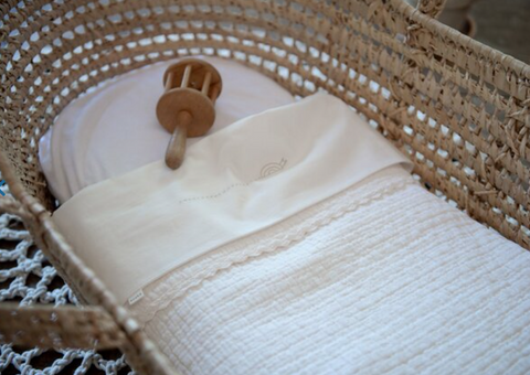 Koeka Wiegdeken 75x100cm Elba Lace Milky
