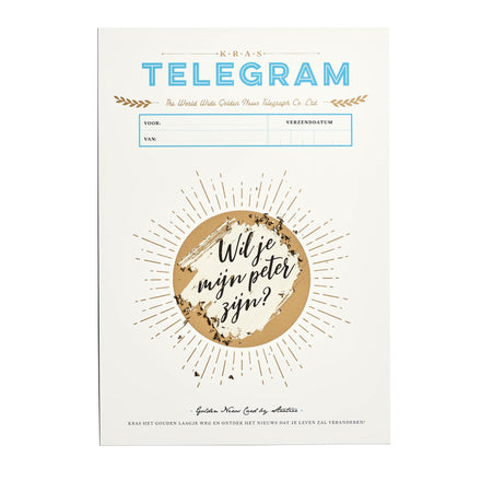 Stratier Krastelegram | Wil jij mijn peter zijn?