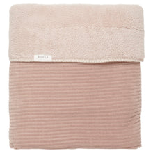 ZZZ Koeka Ledikantdeken 150x100cm Teddy Vik Grey Pink *