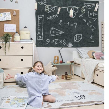 Lorena Canals machinewasbaar tapijt 140x200cm I love math