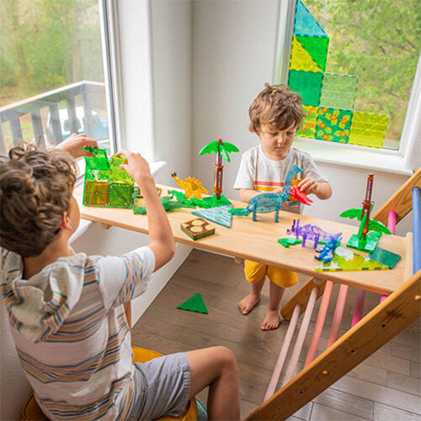 Magna-Tiles Dino World XL | 50-Piece Set