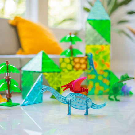 Magna-Tiles Dino World XL | 50-Piece Set