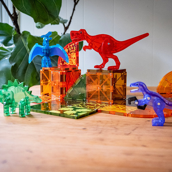 Magna-Tiles Dino World XL | 50-Piece Set