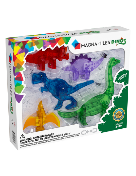 Magna-Tiles Dino's | 5 Pieces