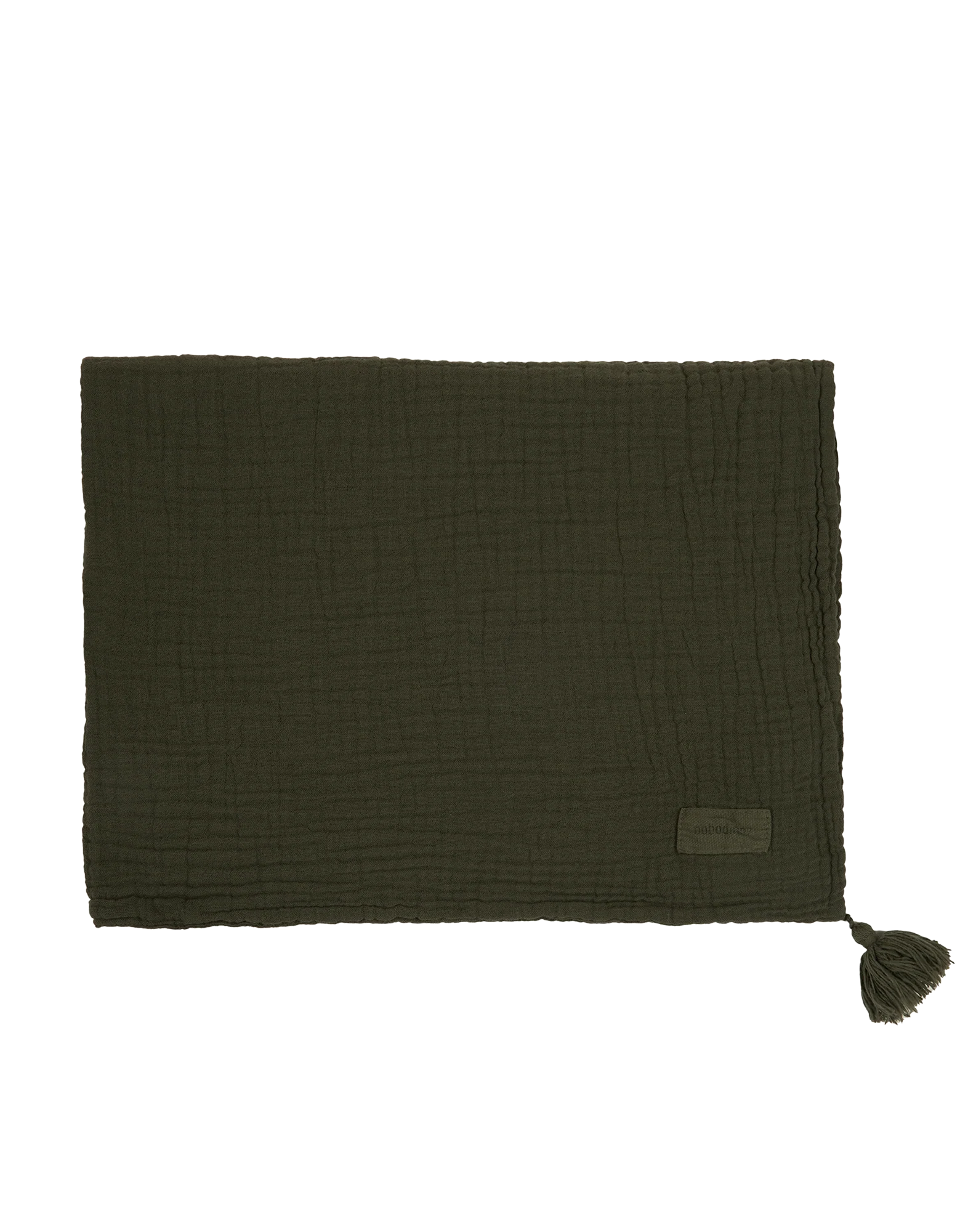 * Nobodinoz Dekentje 100x65cm Wabi-Sabi Muslin Deken | Vetiver