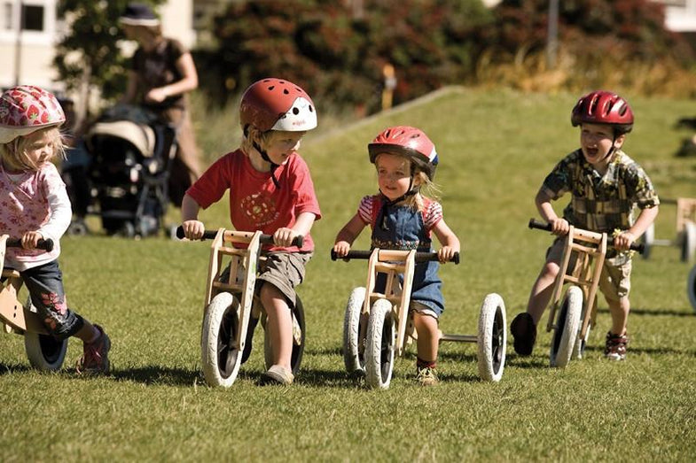 Wishbone bike 3-in-1 Bike original - DE GELE FLAMINGO - 6