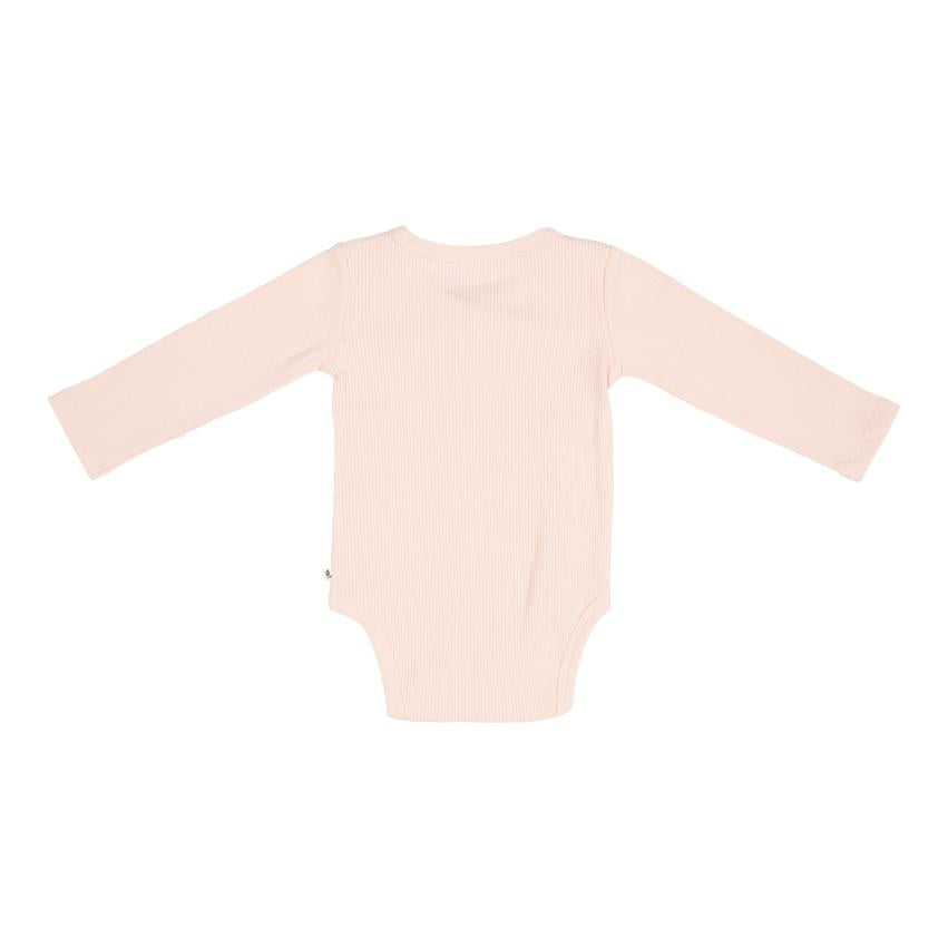 * Little Dutch Romper Overslag Met Lange Mouwen | Rib Pink