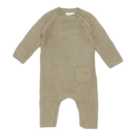 Little Dutch Babypakje Onesie Knit | Olive