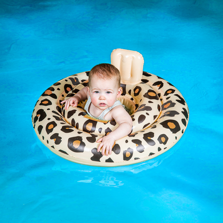 Swim Essentials Baby Swim Seat 0-1 jaar | Beige Leopard*