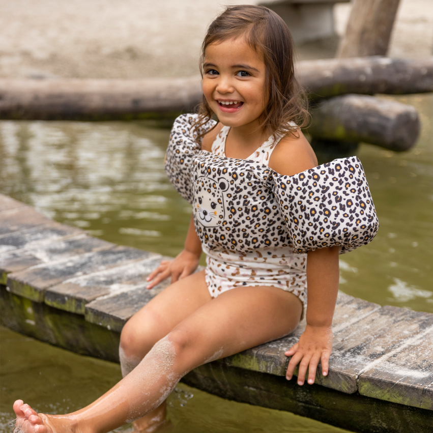 Swim Essentials Puddle Jumper 2-6 jaar | Beige Panterprint