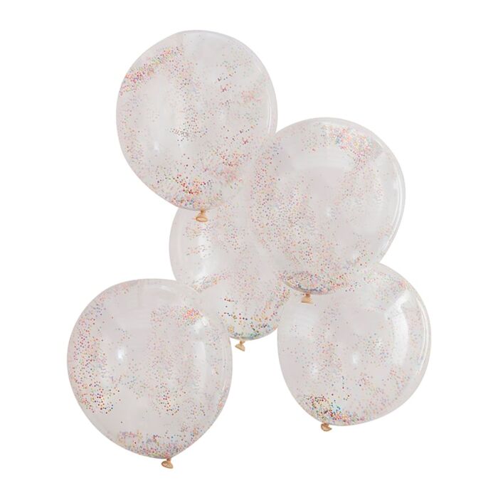 Ginger Ray Set 5 confetti ballonnen | Bright Beads