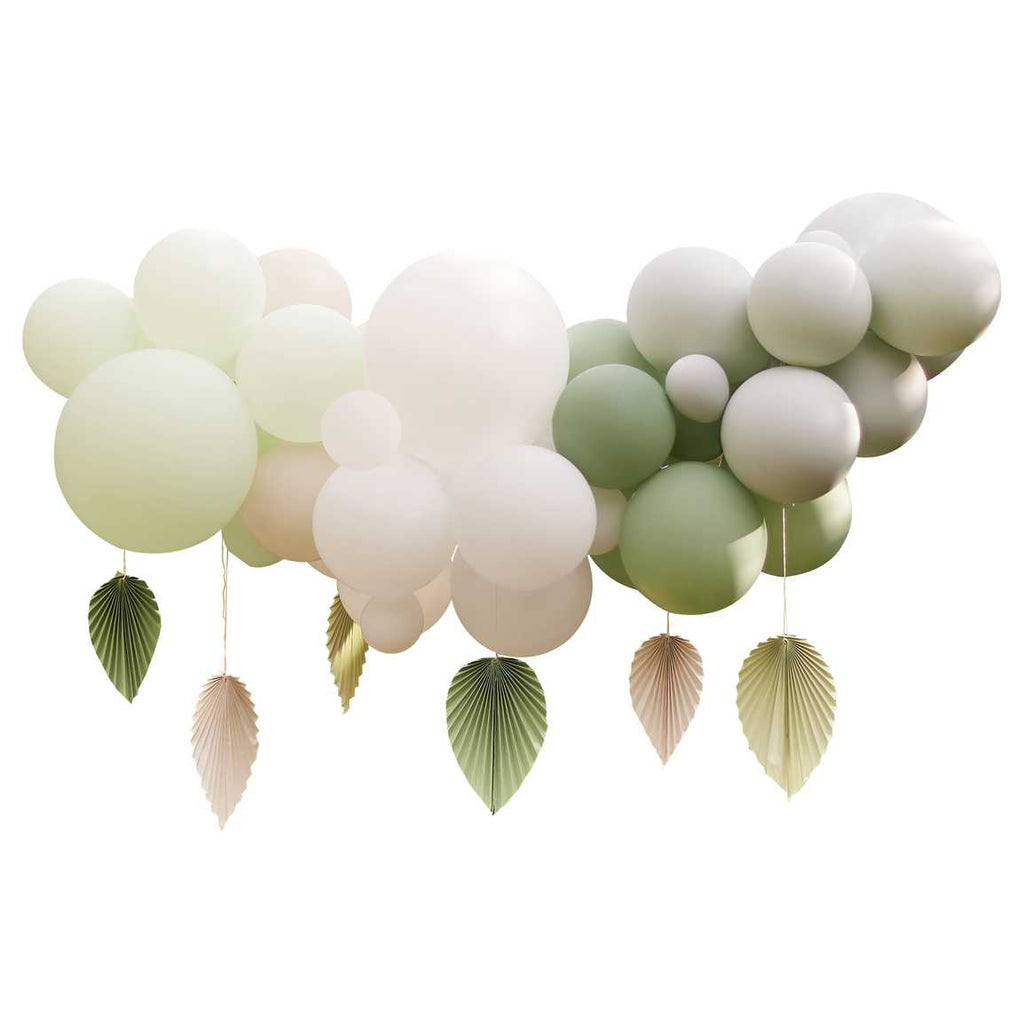 Ginger Ray Balloon Backdrop | Green Palm