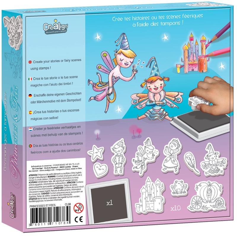 Stempel set Feeën en prinsessen - DE GELE FLAMINGO - 2
