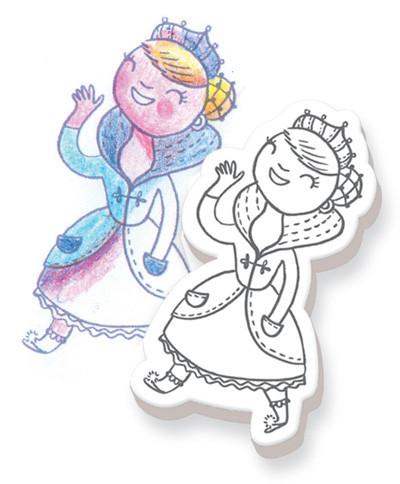 Stempel set Feeën en prinsessen - DE GELE FLAMINGO - 4