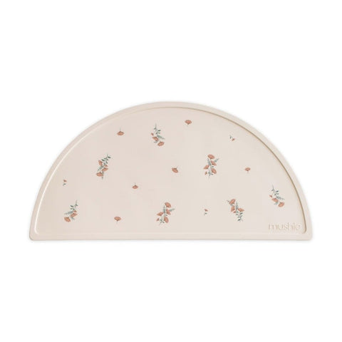 Mushie Siliconen Placemat | Pink Flowers