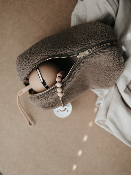 Mushie Siliconen Fopspeenhouder Pacifier Case | Cloudy Mauve