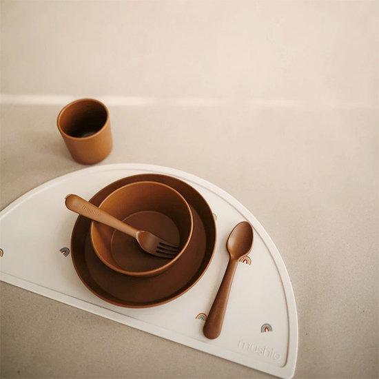 Mushie Set 2 Bowls Rond | Caramel