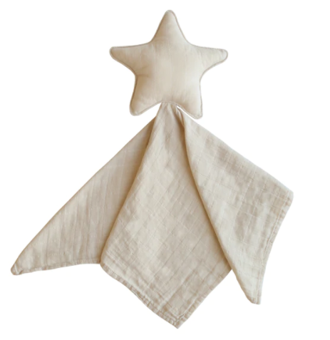 Mushie Knuffeldoekje Muslin | Star Lovey Fog*