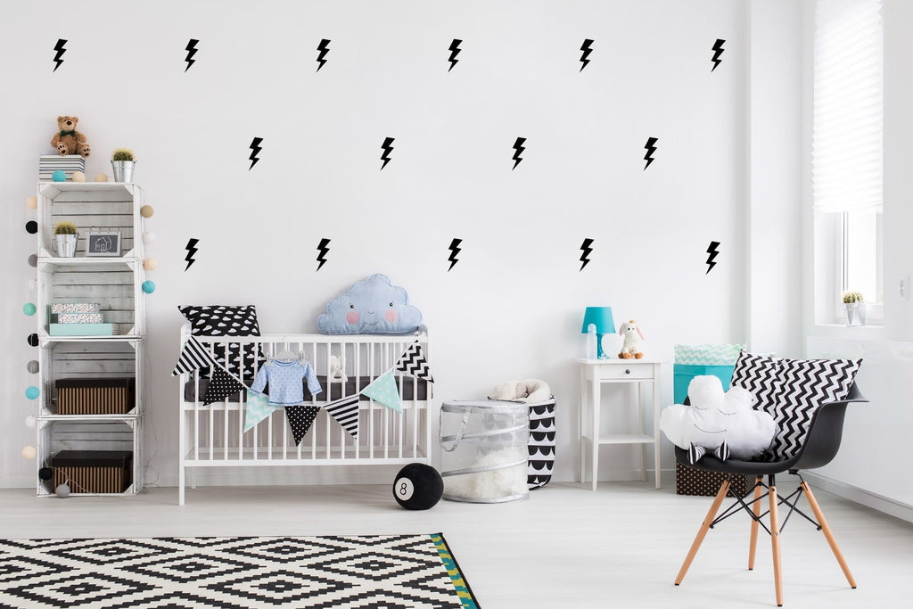 Pöm Le Bonhomme set 40 muurstickers Lightning - DE GELE FLAMINGO - Kids concept store 