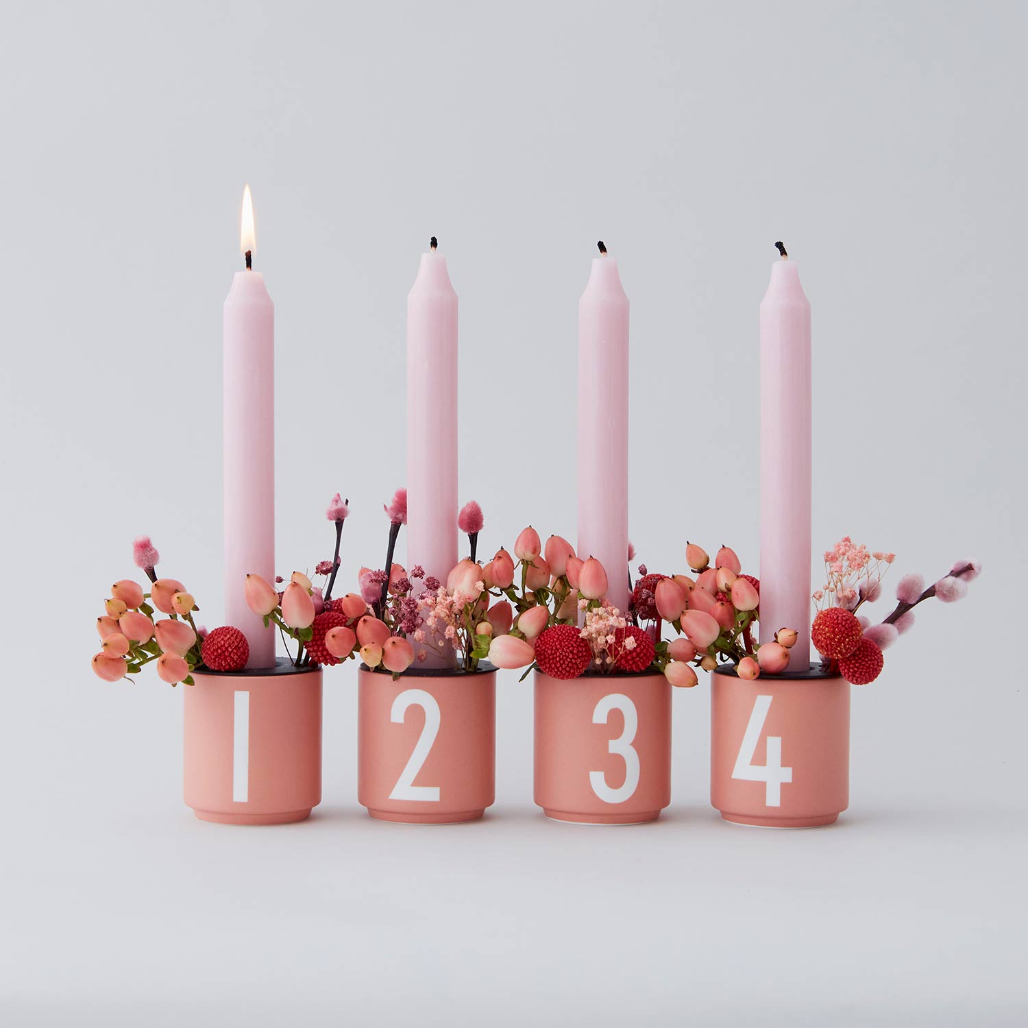 * Design Letters Mini Cups 4st | Nude