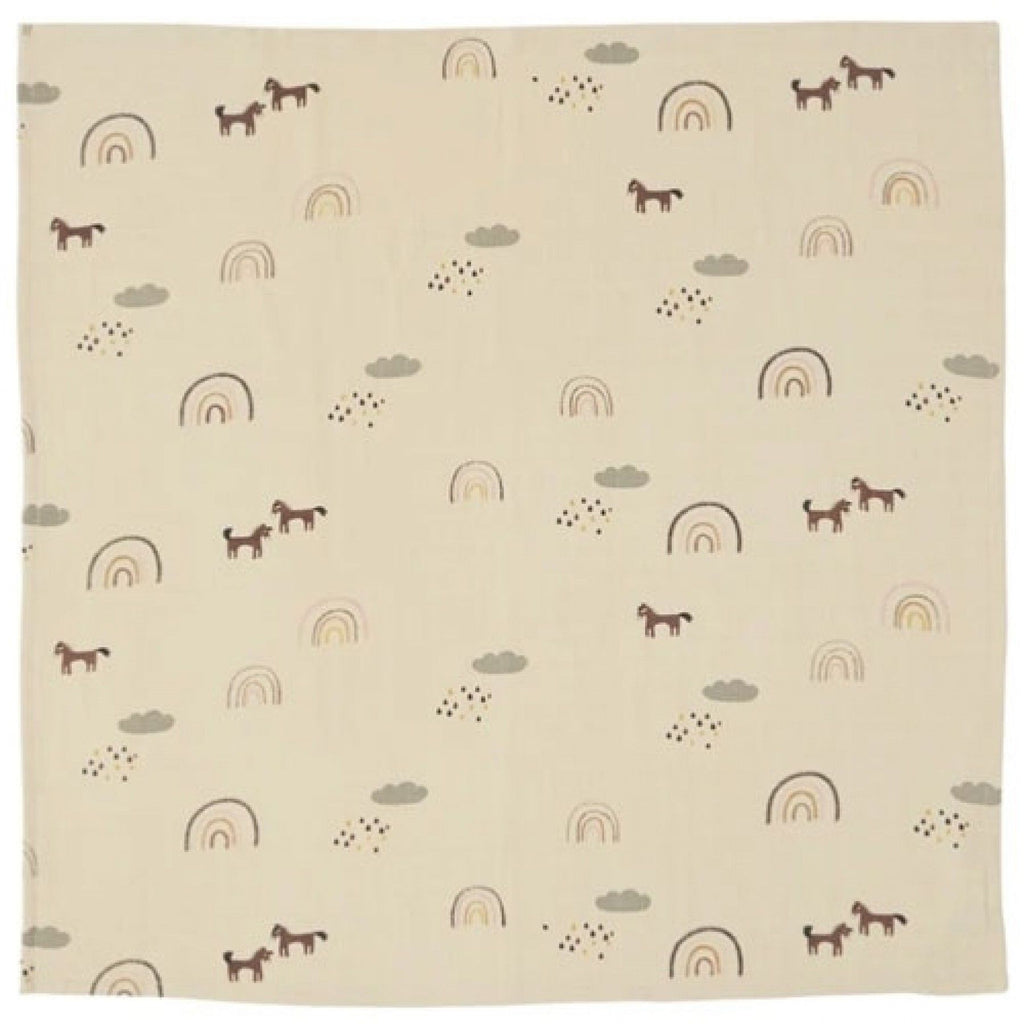 OYOY Living Set 3 Hydrofiele Doeken 70x70cm | Rainbow Rose