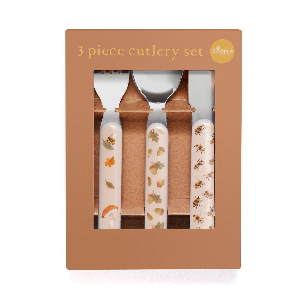 Petit Monkey Bestekset Bear Sage