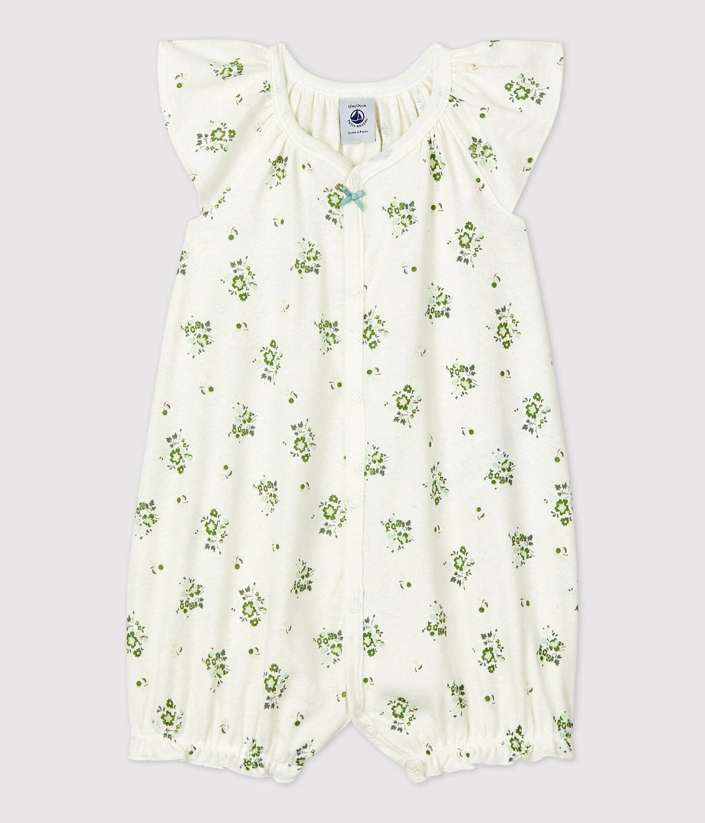 zzz Petit Bateau Baby Pyjama I Plantenprint