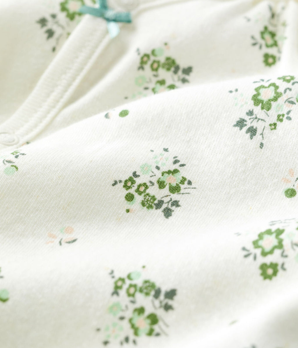 zzz Petit Bateau Baby Pyjama I Plantenprint
