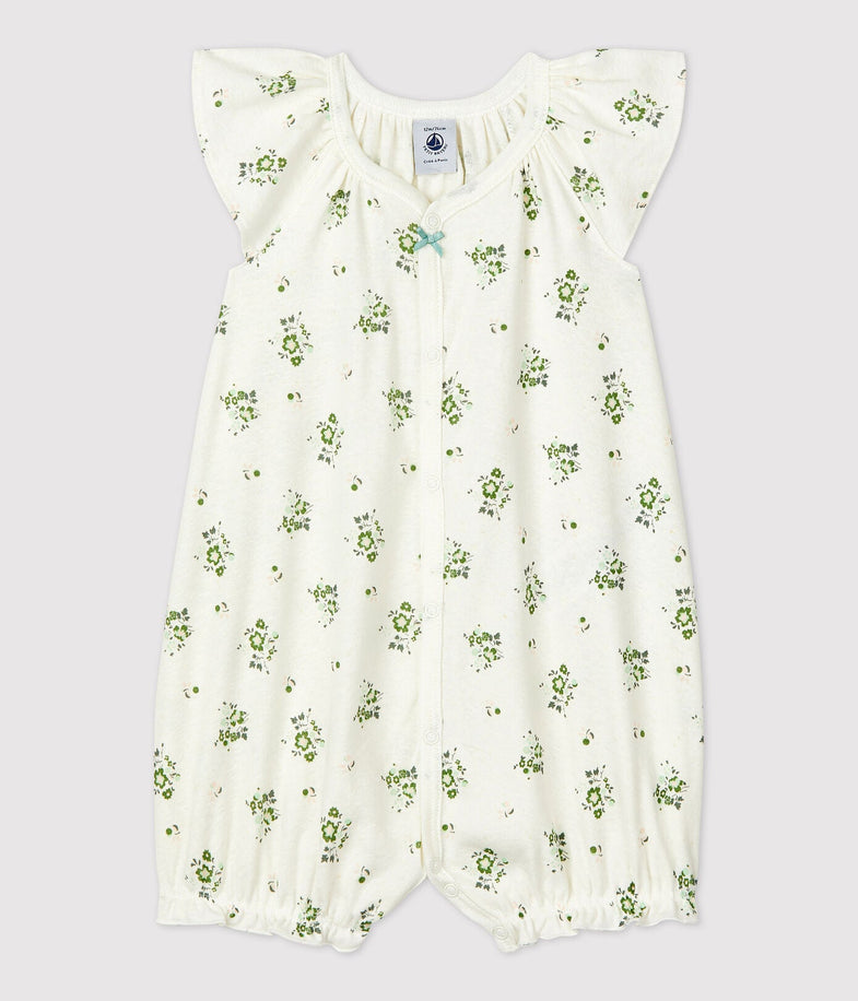 Petit Bateau Baby Pyjama I Plantenprint  *