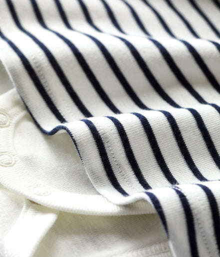 zzz Petit Bateau Jurk Gestreept Marinier Baby