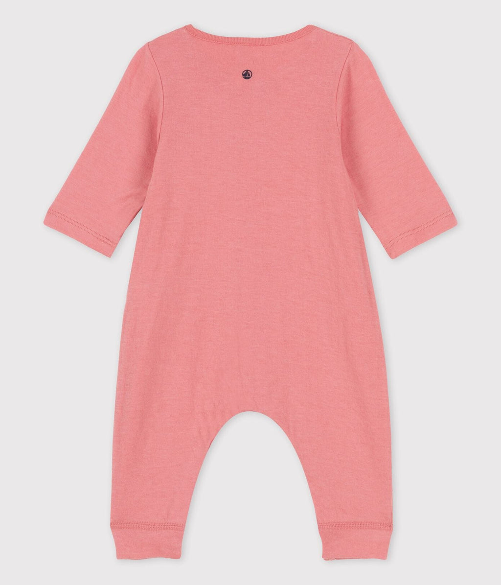 Petit Bateau Babypakje Playsuit Bio Tubic Roze   *