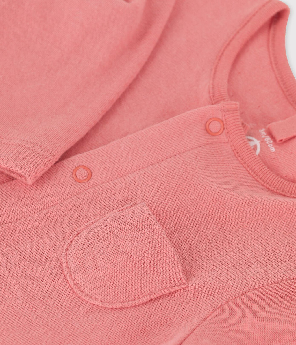 Petit Bateau Babypakje Playsuit Bio Tubic Roze   *