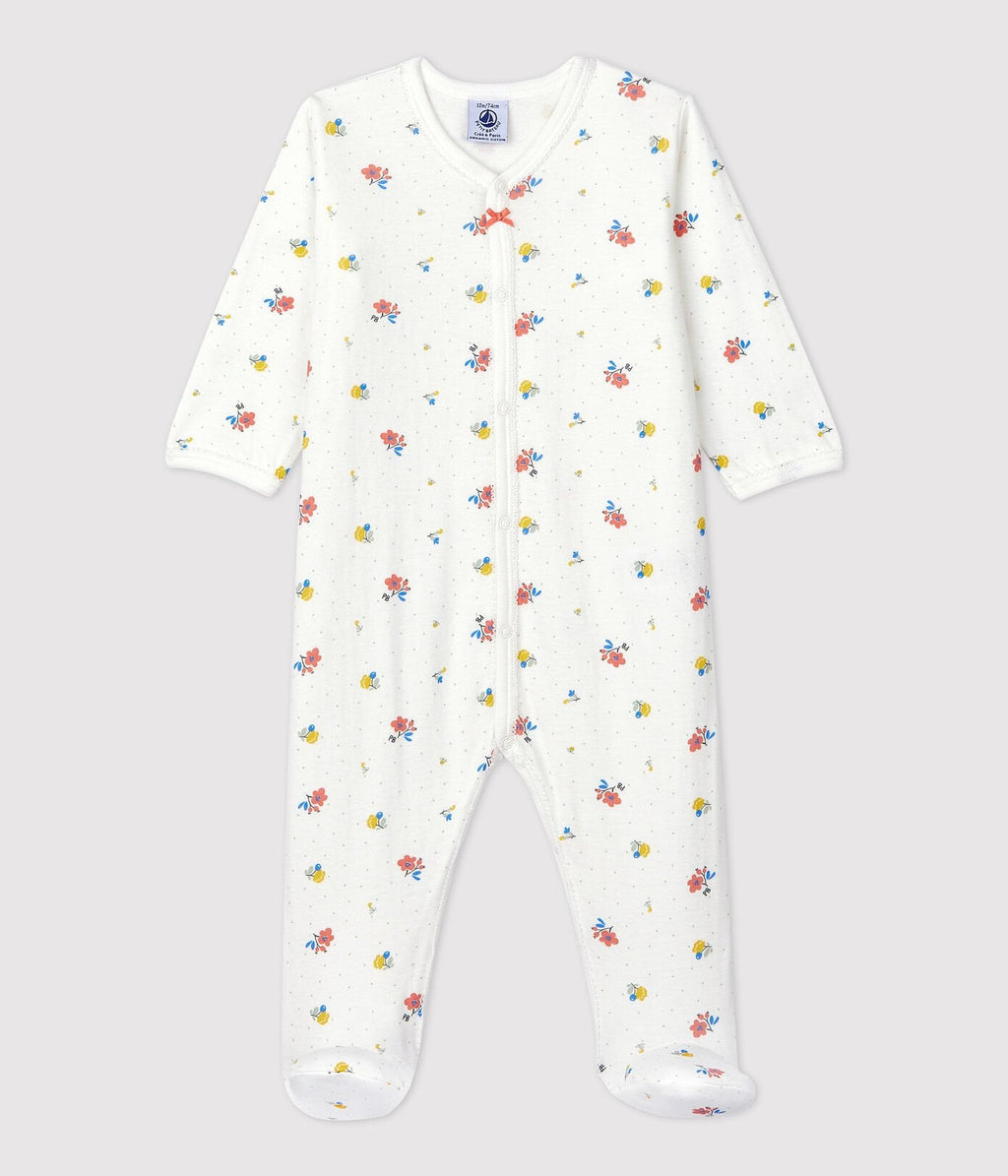 Petit Bateau Baby Pyjama I Bloemenprint   *