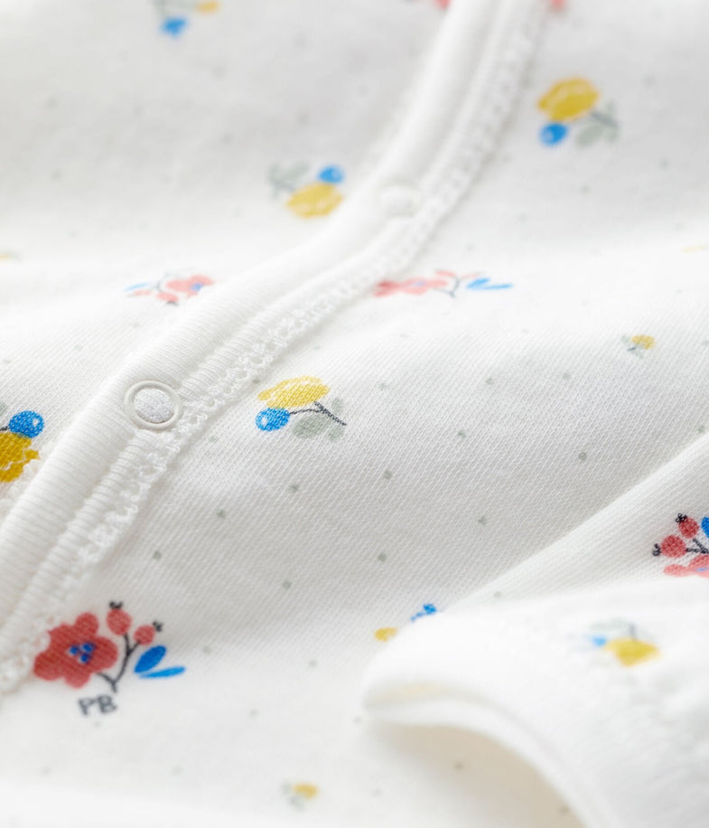 Petit Bateau Baby Pyjama I Bloemenprint   *