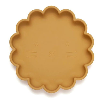 Petit Monkey Silicone stick & stay bord Leeuw Oker